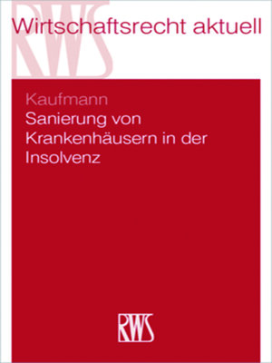 cover image of Sanierung von Krankenhäusern in Krise und Insolvenz